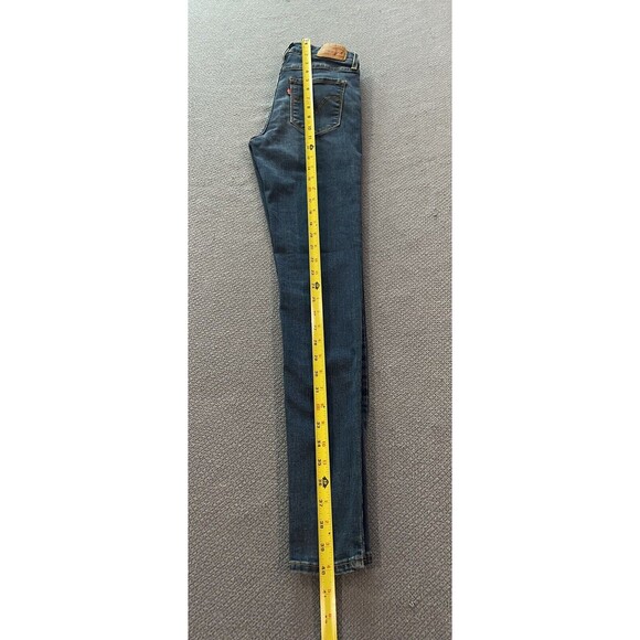 Levis 720 High Rise Super Skinny Jeans Womens 25 Blue Denim Stretch - Picture 8 of 11